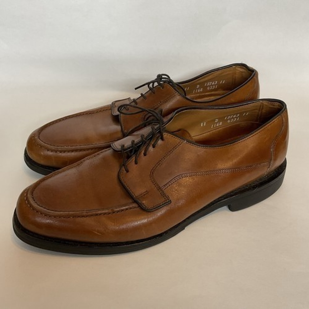 Allen Edmonds 1168 Brown Leather Lace Up Derby Oxford Shoe Men Size 11d